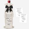 Funny Pregnancy Announcement Wine Bag, Aunt And Uncle Baby Announcement Ideas, New Mom Dad Gifts for Pregnancy Reveal, Pairs Well with Becoming An Aunt And Uncle Wine Bottle Gift Bags-B11 view 1