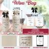 Funny Pregnancy Announcement Wine Bag, Aunt And Uncle Baby Announcement Ideas, New Mom Dad Gifts for Pregnancy Reveal, Pairs Well with Becoming An Aunt And Uncle Wine Bottle Gift Bags-B11 view 2
