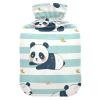 Playful Panda Soft Striped Blue and White hot Bottle Water Bag with Soft Cover, 2L Water Bags for Arthritis, Arthritis, Bolsa para agua Caliente view 1