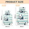 Playful Panda Soft Striped Blue and White hot Bottle Water Bag with Soft Cover, 2L Water Bags for Arthritis, Arthritis, Bolsa para agua Caliente view 3