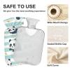 Playful Panda Soft Striped Blue and White hot Bottle Water Bag with Soft Cover, 2L Water Bags for Arthritis, Arthritis, Bolsa para agua Caliente view 4