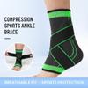 Recover Ankle Sleeve - Ankle Brace Foot & Heel Wrap, Adjustable Ankles Compression Sleeve, Ankle Brace for Women Men (Green,Medium) view 2