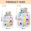 Happy Birthday Ribbon Colorful Cute hot Water Bottle with Soft Cover, 2L hotwater Bag for Menstrual Cramps, Sore Muscle, Bolsa para clicos menstruales view 3