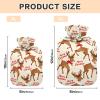 Merry Christmas Brown Elk hot-Water Bottle with Soft Cover, 2L hot Water Bag for Hand Feet Warmer, Neck and Shoulder Pain Relief, compresas calientes para el vientre view 3