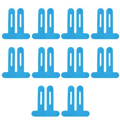 10 Pcs Waterproof Kinesthetic Tape for Knee Support, Athletic Blue Precut Tape, 8.7 X 9.8 in