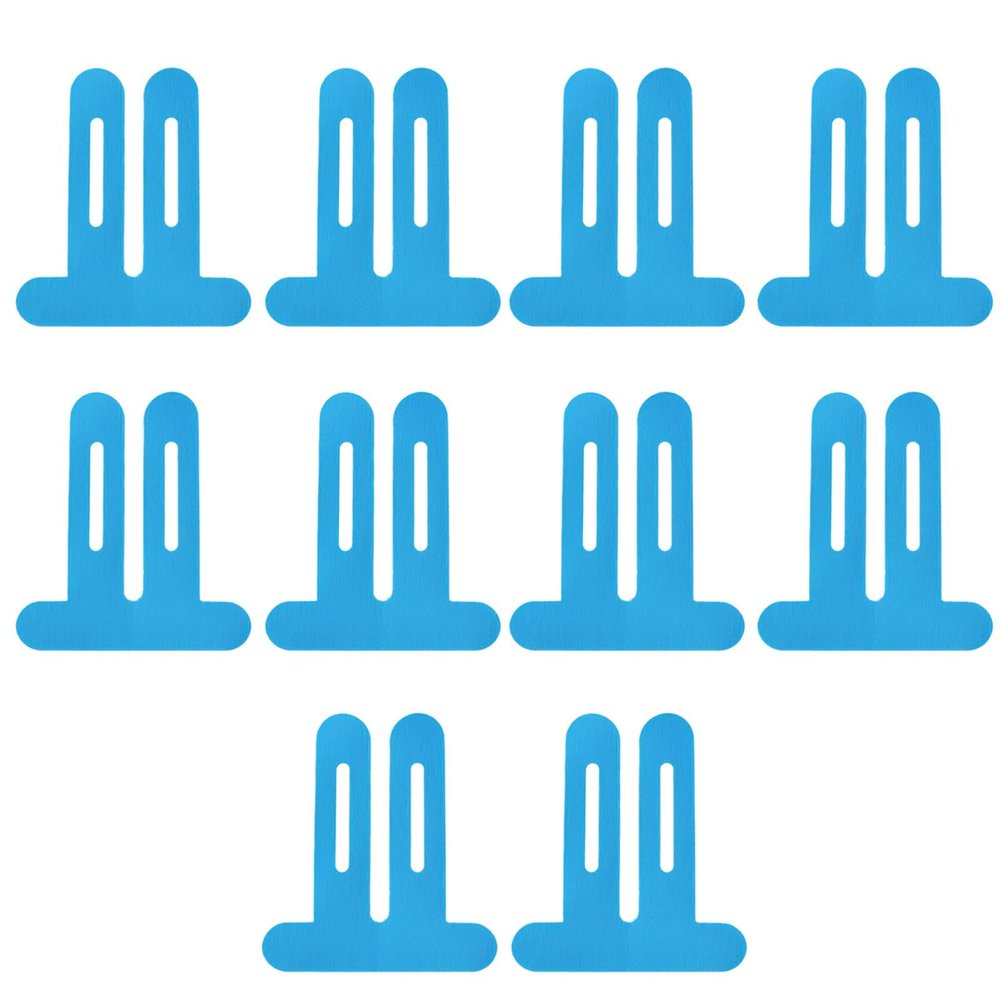 10 Pcs Waterproof Kinesthetic Tape for Knee Support, Athletic Blue Precut Tape, 8.7 X 9.8 in