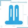 10 Pcs Waterproof Kinesthetic Tape for Knee Support, Athletic Blue Precut Tape, 8.7 X 9.8 in view 2
