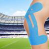 10 Pcs Waterproof Kinesthetic Tape for Knee Support, Athletic Blue Precut Tape, 8.7 X 9.8 in view 4