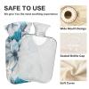A Close Up of Grey and Teal Floral Leaves on White Fabric Water Bottle for hot Water with Soft Cover, 2L Warmer Bag for Period Cramps, Pain Relief, Bolsa de agua Caliente para el Dolor view 4
