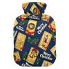 Merry Christmas Gold Tarot Cards hot-Water Bottle with Soft Cover, 2L Warm Water Bottle for Bed for Sore Muscle, Neck Shoulder Warmer, Bolsa para agua Caliente view 1