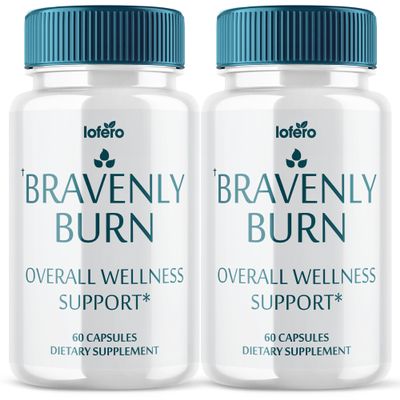 (2 Pack) Bravenly Burn, BravenlyBurn Extreme Loss Support Digestive Gut Health Supplement, Advanced Wellness Formula Pills Capsulas Premium Products Supports Blood Balance for Energy Pastillas (120ct)
