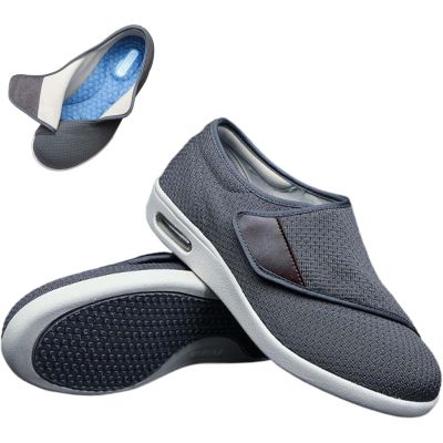 Lightweight Air Cushion Walking Shoes for Swollen Feet, Adjustable Plus Size Sneakers, Non-Slip Double Insole, Comfort Shoes for Foot Swelling