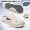 Diabetic Shoes, Adjustable Strap Walking Slippers, Wide Width Edema Footwear, Ideal for Diabetes, Swollen Feet, Plantar Fasciitis, and Foot Swelling Relief Blue view 2