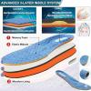 Diabetic Shoes, Adjustable Strap Walking Slippers, Wide Width Edema Footwear, Ideal for Diabetes, Swollen Feet, Plantar Fasciitis, and Foot Swelling Relief Blue view 3