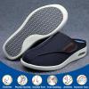 Diabetic Shoes, Adjustable Strap Walking Slippers, Wide Width Edema Footwear, Ideal for Diabetes, Swollen Feet, Plantar Fasciitis, and Foot Swelling Relief Blue view 4
