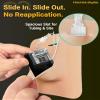 10 Pack Tandem Mobi Adhesive Sleeve, Amolyfe Pocket Overpatches for Tandem Mobi Insulin Pump, Waterproof & Hypoallergenic On-Body Adhesive Holder Patch Cover, 10+ Days Long Wear, Tan view 2