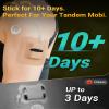 10 Pack Tandem Mobi Adhesive Sleeve, Amolyfe Pocket Overpatches for Tandem Mobi Insulin Pump, Waterproof & Hypoallergenic On-Body Adhesive Holder Patch Cover, 10+ Days Long Wear, Tan view 3