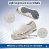 Lightweight Diabetic Shoes for Elderly, Adjustable Closure Walking Sneakers, Wide Width Edema Footwear, Breathable Comfort Shoes for Swollen Feet and Foot Care view 3
