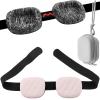 3D Light Blocking Blindfold, Comfortable Adjustable Blackout Eye Cover Pressure-Free & 100% Blockout for Nap Shift Work (B) view 1