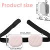 3D Light Blocking Blindfold, Comfortable Adjustable Blackout Eye Cover Pressure-Free & 100% Blockout for Nap Shift Work (B) view 3
