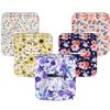 10 Pack Tandem Mobi Pump Patches, Amolyfe Pocket Sleeve for Tandem Mobi Insulin Pump, Waterproof & Hypoallergenic On-Body Adhesive Holder Patch Cover, 10+ Days Long Wear, Purple Flower view 1