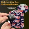 10 Pack Tandem Mobi Pump Patches, Amolyfe Pocket Sleeve for Tandem Mobi Insulin Pump, Waterproof & Hypoallergenic On-Body Adhesive Holder Patch Cover, 10+ Days Long Wear, Purple Flower view 4