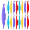 100PCS Elastic Braces Rubber Band Tool Colorful Orthodontic Rubber Bands Placers for Brace, Disposable Plastic Dental Elastics Placer view 1