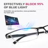 TERAISE Fashion Anti-blue light Reading Glasses Men Women Computer Reader(1.25X) view 2