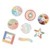 8/9 Pcs Anxieties Sensory Sticker Textured Calm Calming Stickers Stress Relief Stickers for Laptop Sensory Textured Calm for Office School view 1