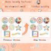 8/9 Pcs Anxieties Sensory Sticker Textured Calm Calming Stickers Stress Relief Stickers for Laptop Sensory Textured Calm for Office School view 3