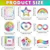 8/9 Pcs Anxieties Sensory Sticker Textured Calm Calming Stickers Stress Relief Stickers for Laptop Sensory Textured Calm for Office School view 4