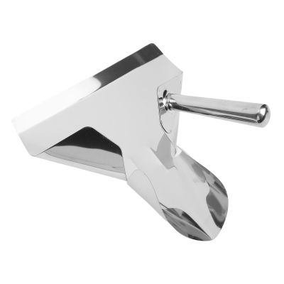 Fdit French Fry Bagger, Stainless Steel Popcorn Scoop with Single Handle Quick Fill Tool for Bagger French Fries Snacks Desserts Ice Dry Goods