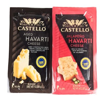 Aged and Jalapeo Havarti Cheese 7oz (Pack of 4)