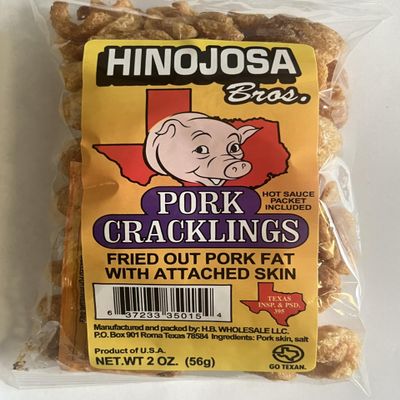 Texas Pork Cracklings Chicharrones, Traditional Pork Rinds, Salt Seasoned
