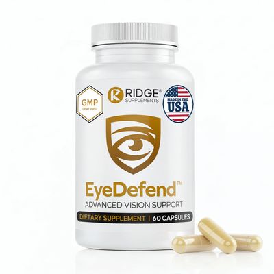 EyeDefend Vision Support Supplement Supports Overall Vision - Lutein, Zeaxanthin, Bilberry, Vitamin A, C, E & Antioxidants Blue Light Defense for Eye Health & Visual Function 60 Capsules
