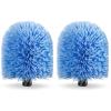 2 Pack Screw on Webster Cobweb Duster Head for Pole,Spider Web Remover Brush, Cobweb Duster Head Attachment,Fits Standard 3/4 inch Threaded Poles(Big, Blue) view 1