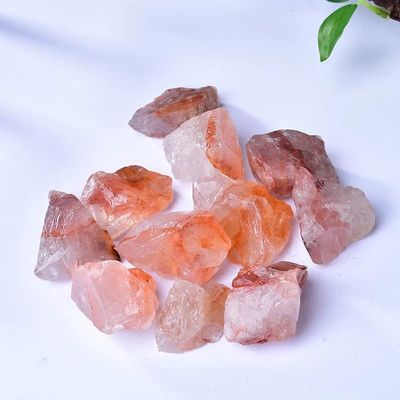 1LB Natural Red Fire Quartz Raw Healing Crystals, Energy Stones for Meditation, Reiki, Chakra Balancing, Home Dcor and Spiritual Gifts (30-50mm)