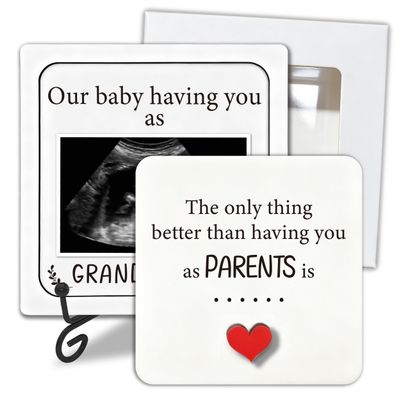 BGFMVS Pregnancy Announcement for Grandma Grandparents, Ultrasound Photo Frame Surprise Box, Baby Announcement Gifts for Dad Mom, Baby Coming Soon Announcement, Pregnancy Reveal Gifts to Grandparents