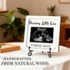 Ivory White Wooden Pregnancy Announcement, Someone Wants to Say Hello, Ultrasound Photo Frame Keepsake Box, Baby Birth Announcement, Surprise Sign For Grandparents & Loved Ones Pregnancy Reveal Gift view 4