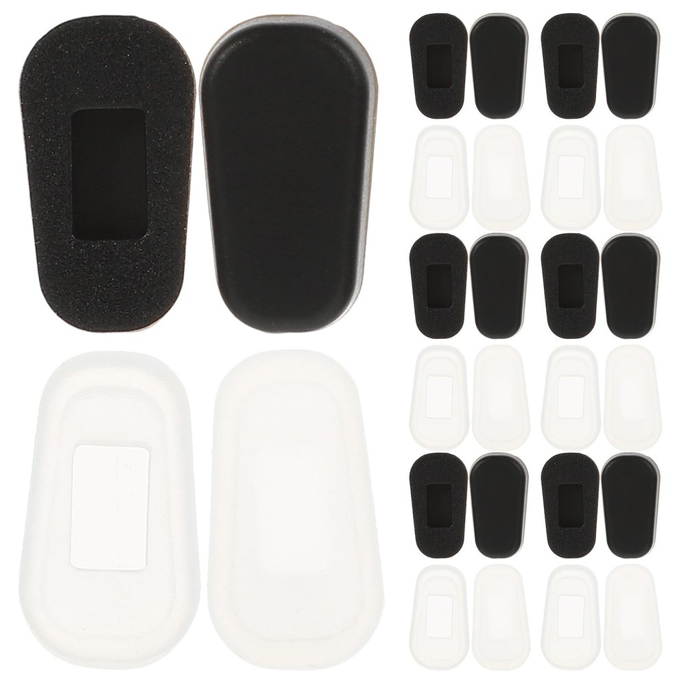 Abaodam 48pcs Replacement Silicone Eyeglass Nose Pads - Soft Nose Pad Cushions for Glasses and Sunglasses - Anti-Slip Nosepads for Eye Glasses Comfort Support