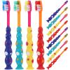 Healvian 12pcs Kids Toothbrushes with Suction Cup - Cartoon Cute Manual Toddler Tooth Brush - Child Sized for Toddler Boys and Girls view 1