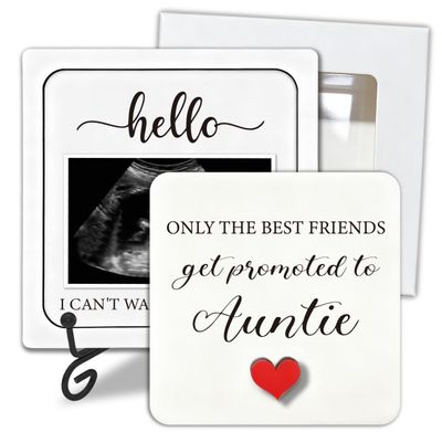 Pregnancy Announcement Gift For Aunt, Ultrasound Frame Commemorative Box