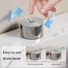 Commercial Floor Mop Sink, Freestanding Slop Basin with Rotate Drain Button, Ceramic Art Design, Rock Slabs Style, Gray, 19.6x12.9x16.5in - Ideal for Efficient Cleaning view 3