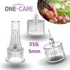 ONE-CARE Pen Tips 31G x 5 mm (3/16) Ultra-Thin Comfort Design, Thin-Wall Flow Technology, Universal-Fit Connection, 100 Count Box view 2
