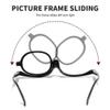 LARAKVEAKV Makeup Reading Glasses Flip Down Cosmetic Readers One Eye Rotating Magnifying Eyeglasses For Women(Red,+2.5) view 3
