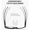 LARAKVEAKV Makeup Reading Glasses Flip Down Cosmetic Readers One Eye Rotating Magnifying Eyeglasses For Women(Red,+2.5) view 4