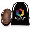 Natural Polished Worry Stone Palm & Thumb Crystal Pocket Stone for Meditation Yoga Relaxation Smoky Quartz view 1
