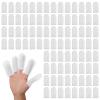 100 Pcs Cotton Finger Cots Dog Ear Wipes for Pet Ear Cleaning Cloth Finger Cots Fingers Covers Fingers Gloves Disposable for Nails Cleaning Dog Cat Teeth Cleanings Grooming Nail Trimming Precise Tasks view 1
