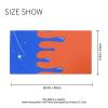 GuoChe Blue Drip Design on Orange Four season UV protection Wristband Neck Gaiter for Women Multipurpose Wristband Mask for Face for Motorcycle Motorcycle Halloween Mask mascarilla para el sol para view 2