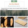 Large Non Skid Teak Wooden Shower Mats, Heavy Duty Square Bath Mats, Raised Comfortable Board, for Indoor Or Outdoor Spa Luxur,Home,Bathroom(Black,30x50cm/11.8x19.7in) view 3